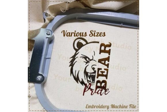 Bear Pride Embroidery Design