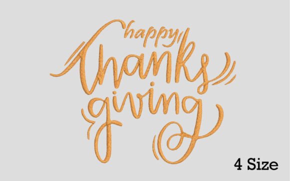 Happy Thanksgiving Embroidery