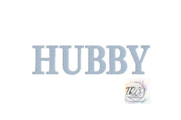Hubby Fill Stitch Embroidery Design