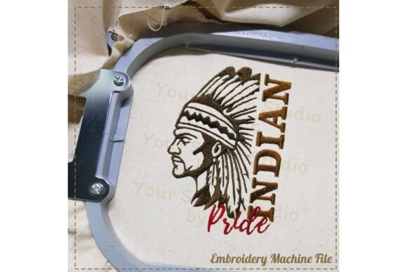 Indian Pride Embroidery Design
