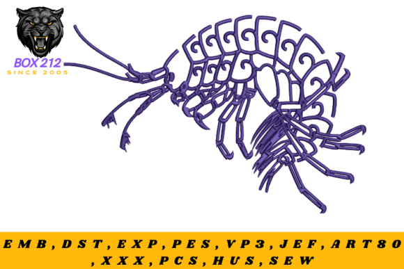 Marine Animal Embroidery Design