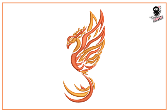 Phoenix Bird Embroidery