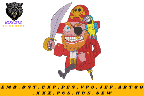 Pirate Digital Embroidery Design