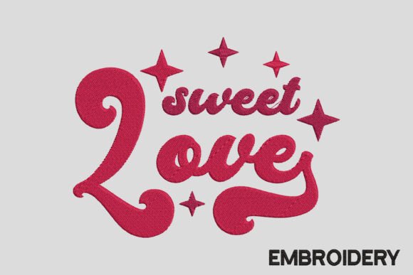 Sweet Love Valentine Embroidery Design