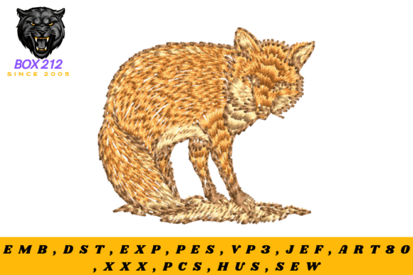 The Fox Digital Embroidery Design